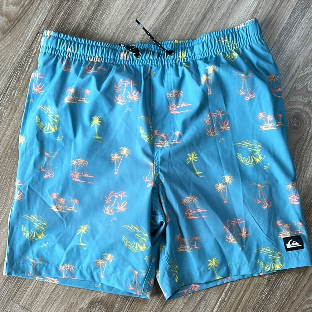 Quiksilver Tropical Print Swim Trunks XL 18/20